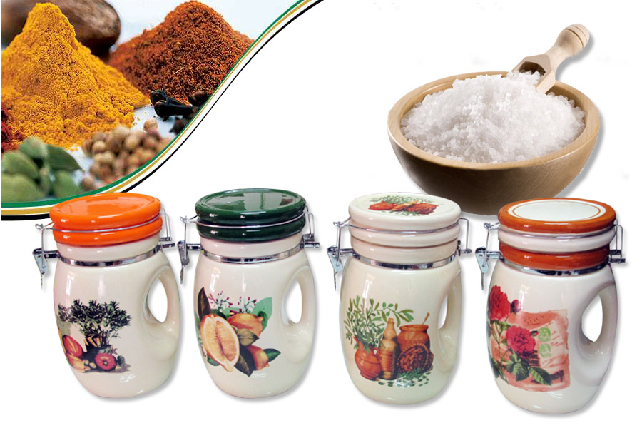 hũ đựng gia vị bằng gốm