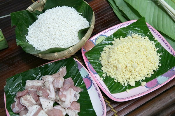 Nguyên liệu làm bánh chưng