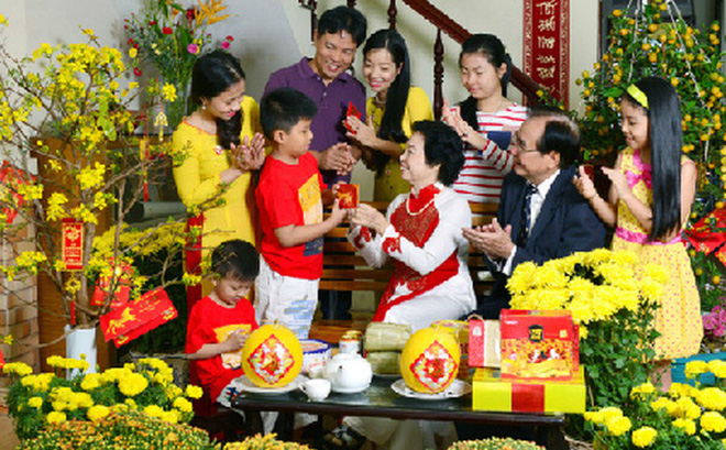 Chúc tết và lỳ xỳ người thân